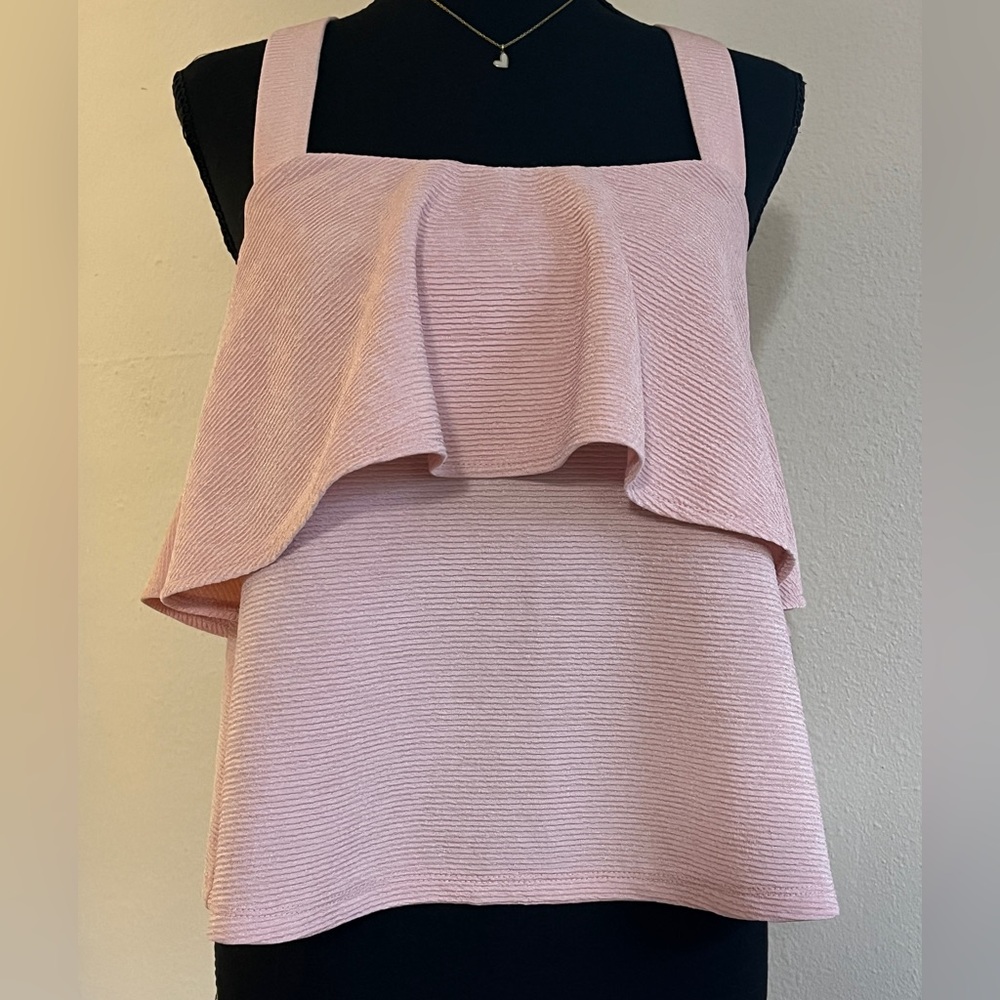 Madewell Blush Pink Textured Top